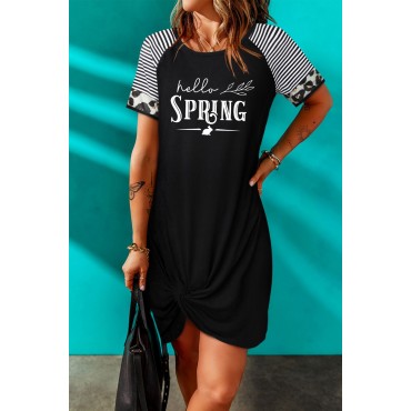 Black Hello Spring P...