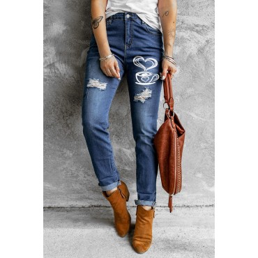 Blue Distressed Coff...
